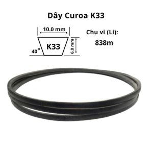 Thông số dây curoa K33