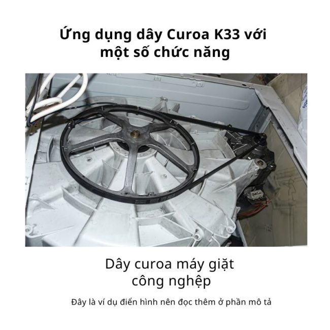 Ứng dụng dây curoa K33