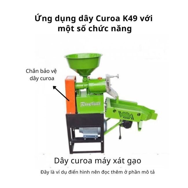 Ứng dụng dây curoa K49