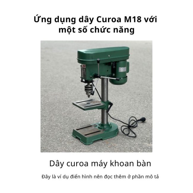 Ứng dụng dây curoa M18