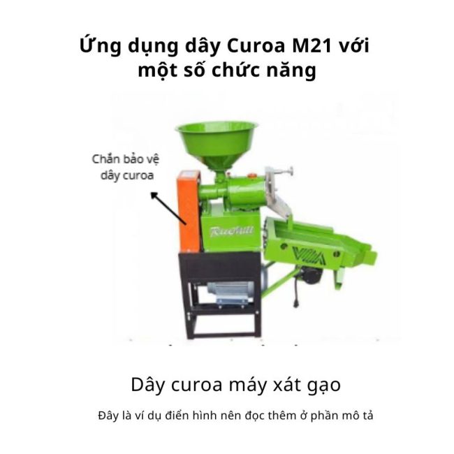 Ứng dụng dây curoa M21