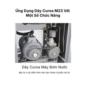 Ứng dụng dây curoa M23 vào máy bơm nước