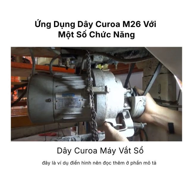 Ứng dụng dây curoa M26