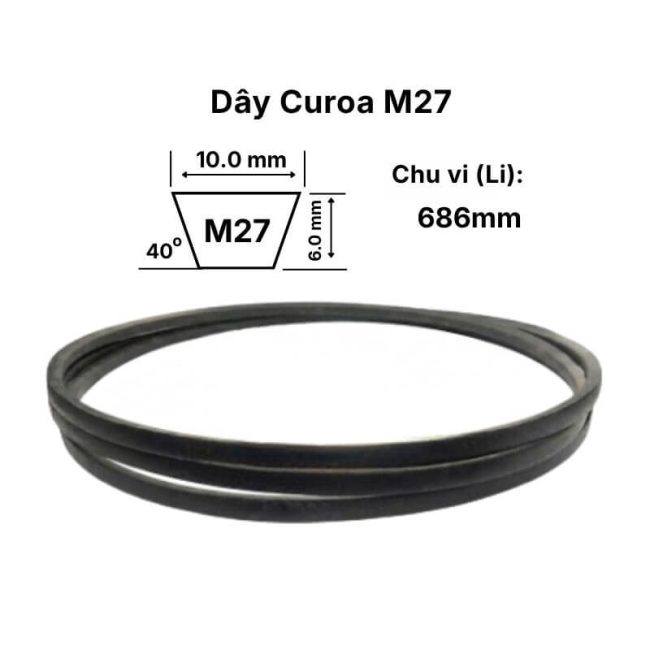 Dây curoa M27 inch - 686mm