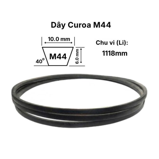 Thông số dây curoa M44 inch - 1118mm