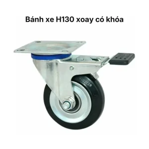 Bánh xe H130 xoay có khóa